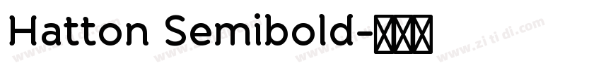 Hatton Semibold字体转换